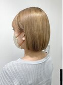 ◎ blond × mini bob ◎