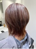 ウルフカット×ハイライト