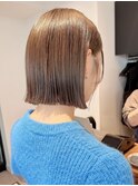 小顔タッセルボブ×美髪[ぱつっとボブ/縮毛矯正/横浜韓国]