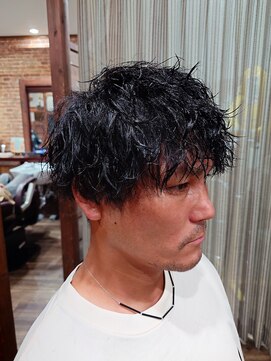 ラボーテイサミヘアーイースト(La.beaut'e ISAMI HAIR EAST) ダークアッシュカルマパーマベリーショート〈理容室〉東浦和