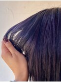 【Yuine】暗髪にも映える♪ダークラベンダー　秋冬カラー