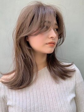 オズ 郡山桑野店(OZ) 黒髪ボブルフネビージュ小顔ワンレン