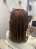 オレンジベージュ×ミディアム