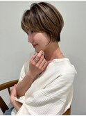 ハイライトバレイヤージュダブルカラーケアブリーチ30代40代