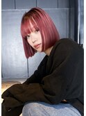 タッセルボブ/赤髪