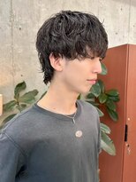 ノエ(noe)&nbsp;サーフカール/スパイキーショート/ブルーブラック/栄c22