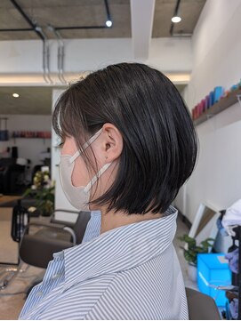 フルーノヘア 八幡駅(Hulu-no.hair) 伸ばし中まとまりボブ