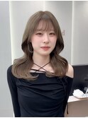 ◯ オリーブグレー/韓国/レイヤーカット/髪質改善/縮毛矯正/札幌