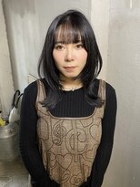 ロイジー(roijir) 表参道 roijir パープルブラック × ミディアムレイヤー