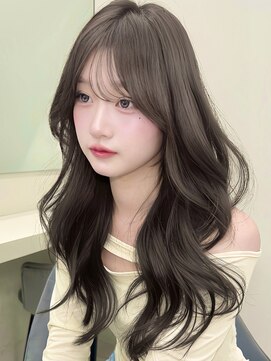 アイトーキョーエス 渋谷(AI TOKYO S) ブリーチなしダブルカラーオリーブブラウンロングレイヤー透明感