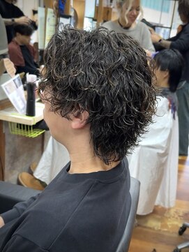 イエローコーン 金沢文庫店(YELLOW CORN) ウルフパーマ/波巻きパーマ/シャドウパーマ/常田大希風パーマ