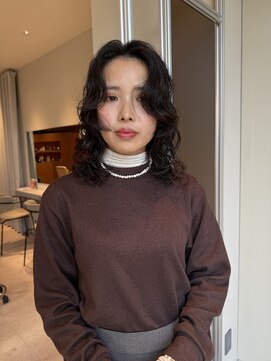 ノラギンザユー(NORA GINZA/U) レイヤーパーマレイヤーカット顔周りレイヤーくせ毛パーマ