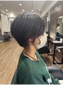 くびれショート 白髪ぼかし 脱白髪染め 髪質改善