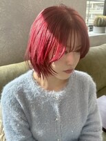 サニーサイドサロン(SUNNY SIDE SALON)&nbsp;ピンクレッドカラー／たまプラーザ