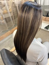 レリル(relile)&nbsp;ブリーチハイライト毛×髪ドラ髪質改善縮毛矯正