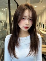 シティーバイローウェ 表参道(City/louwe)&nbsp;シアーベージュ×韓国レイヤー