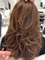 ウル 草加店(ulu)&nbsp;ブリーチハイライト髪質改善ダブルカラーレイヤーカット