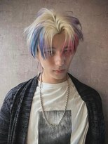 イル 栄(iLe.)&nbsp;MEN’S HAIR/サーフカール/刈り上げセンターパート/ブリーチ