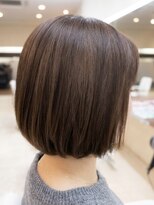 ビーワンヘアー 藤井寺 土師ノ里(B1hair)&nbsp;丸みボブ/ショコラベージュ