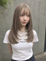 コージークルー(cozy creww)&nbsp;顔周りレイヤー/ロングレイヤー/ミルクティーカラー