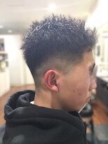 ルシードスタイル キューブ メンズ(LUCIDO STYLE Cube men's)&nbsp;メンズフェードカット×ベリーショート｜黒髪刈り上げ短髪
