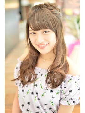 ケーツー心斎橋 クイーンズガーデン バイ ケーツー(K two QUEEN'S GARDEN by K two) 【K-two心斎橋】フェミニンカール~スウィート編み込み~