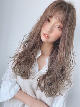 ルービック 京橋(Rubik's) フォギーベージュゆるふわデジタルパーマ#大人かわいい