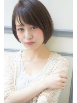 ネオリーブアイム 横浜西口店(Neolive aim) 前髪ありの耳掛け大人ショートボブ☆