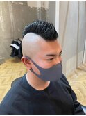 ハードモヒカンスタイル×メンズカット
