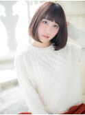 大人かわいい前髪パッツン小顔ぷつっとボブ10代20代30代c我孫子