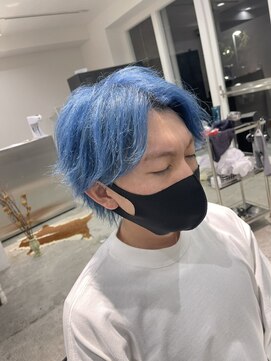 エルエスヘアー(LS HAIR) 【LS HAIR菊地】青髪