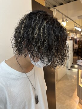 ヘアーグランデシーク(Hair Grande Seeek) ツイストスパイラルパーマ×メッシュ　マンバンSTYLE☆