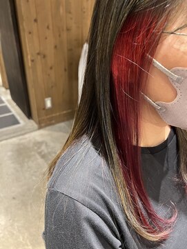 へアサロンアンドカフェガーデン(hair salon&cafe GARDEN) インナーカラー/ケアブリーチ/レッド