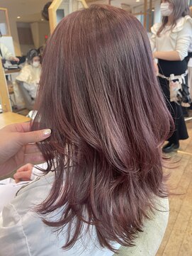 バイオレット 表参道店(Violet) ブリーチなし！ハイ透明感ピンクカラー