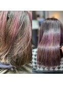 20~40代髪質改善艶感ラベンダーハイライト