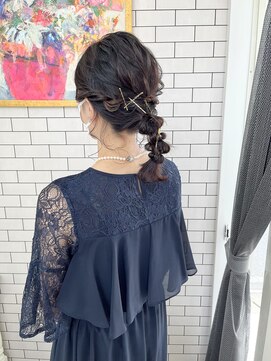 リール(THE RIRE.) ＊THE  RIRE.  結婚式お呼ばれ×編みおろしアレンジ＊