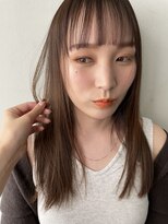 リタ(Lita.)&nbsp;シースルーワイドバング ストレート 抜け感ロング 大人ガーリー