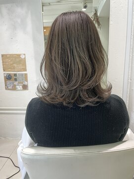 ファイブボックスヘアー 広島(five vox hair) 予防美容ケアカラー グレージュ 大人