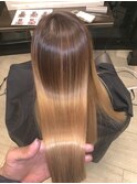 艶髪ロングミルクティーカラー_髪質改善ストレートTOKIO_333