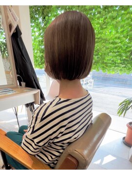 ザラブズラフズヘアー 守恒店(the loves laughs hair) グレージュボブ