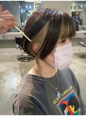 【 ミニボブ × インナーカラー 】浅野美紀