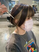 メイカ(MEIKA)&nbsp;【 ミニボブ × インナーカラー 】浅野美紀