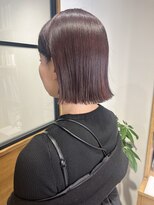 ベール(BALE)&nbsp;切りっぱなしボブ×レッドカラー【あけの】