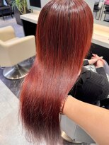 シファー(～Cifer) 赤髪ハイトーン髪質改善レッドカラーお客様ヘア☆