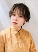 《Agu hair》ツートーンショート×numberA.アクアバームセラム