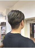 メンズカット/ツーブロック/オリーブカラー/アッシュカラー