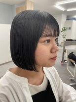 エウ(eu)&nbsp;切りっぱなしボブ/ブルーブラック