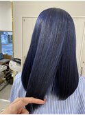 ブルージュカラーブルーカラーブリーチ1回ダークブルー