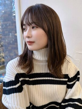 ハニー 町田(HONEY) ゆる巻きウエーブパーマ 薄め前髪 イメチェンカット