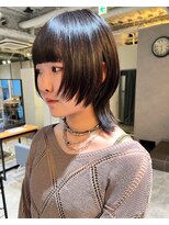 カフ(CAF)&nbsp;CAF松本/ウルフカット/ダークトーンカラー/大阪/心斎橋